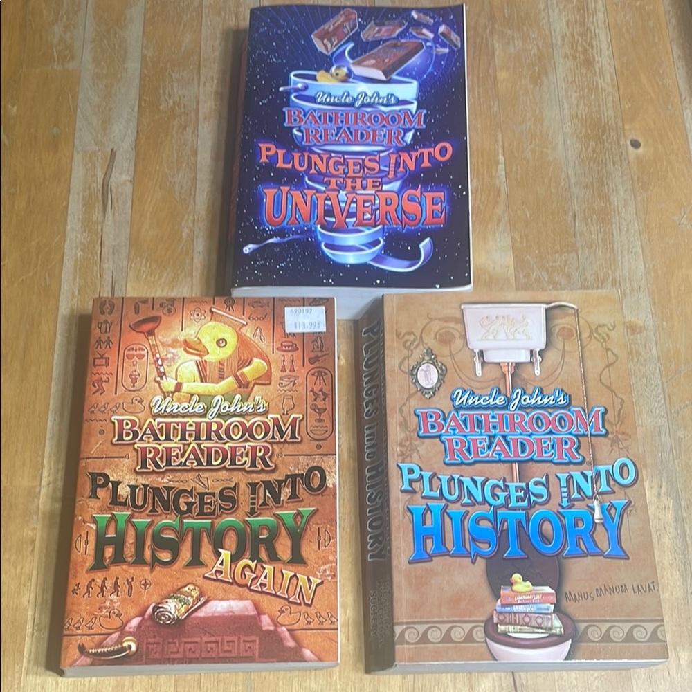 Set of 3 Uncle Johns Bathroom Reader books